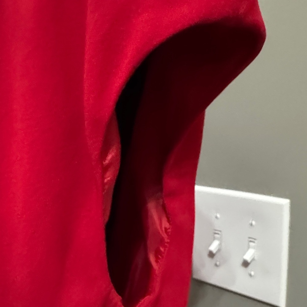 Jones Wear Dress Sz 14 red lined - Picture 9 of 10